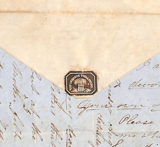 USA Cover Geneseo EL 1847 FIRE ISLAND Wafer Seal *YOU DESERVE THRASHING* WF157 - Image 3