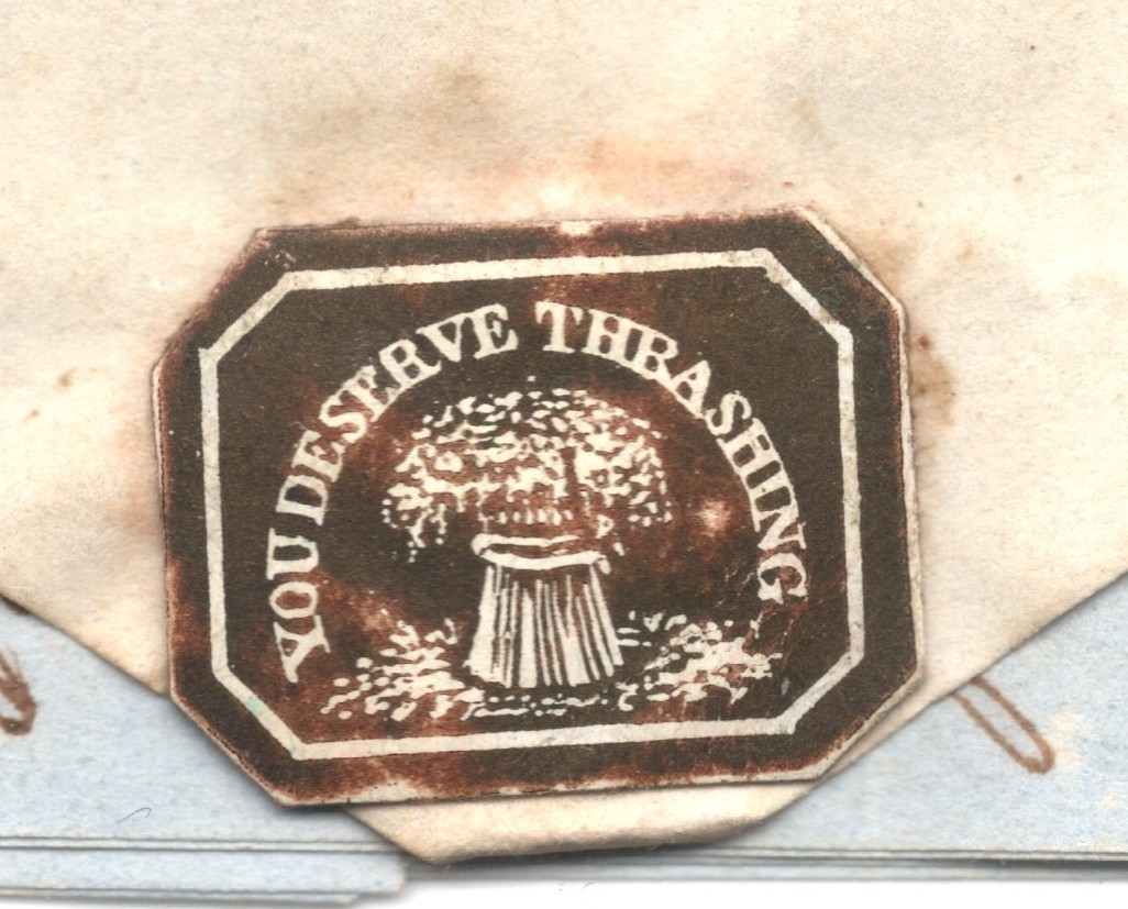 USA Cover Geneseo EL 1847 FIRE ISLAND Wafer Seal *YOU DESERVE THRASHING* WF157 - Image 10