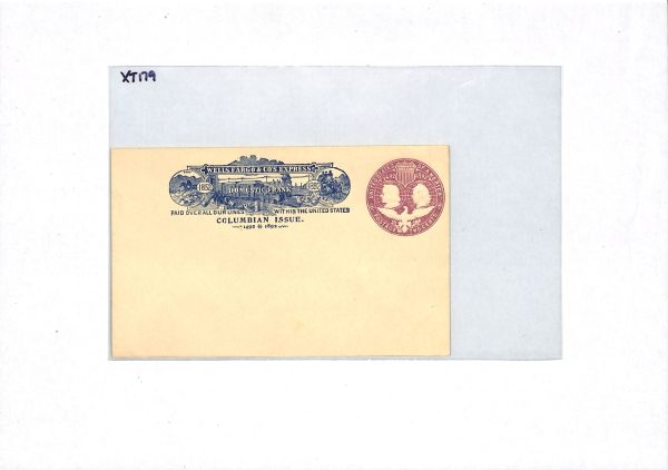 USA Cover WELLS FARGO 1892 *Columbian Issue* 2c Postal Stationery Envelope XT179 - Image 8