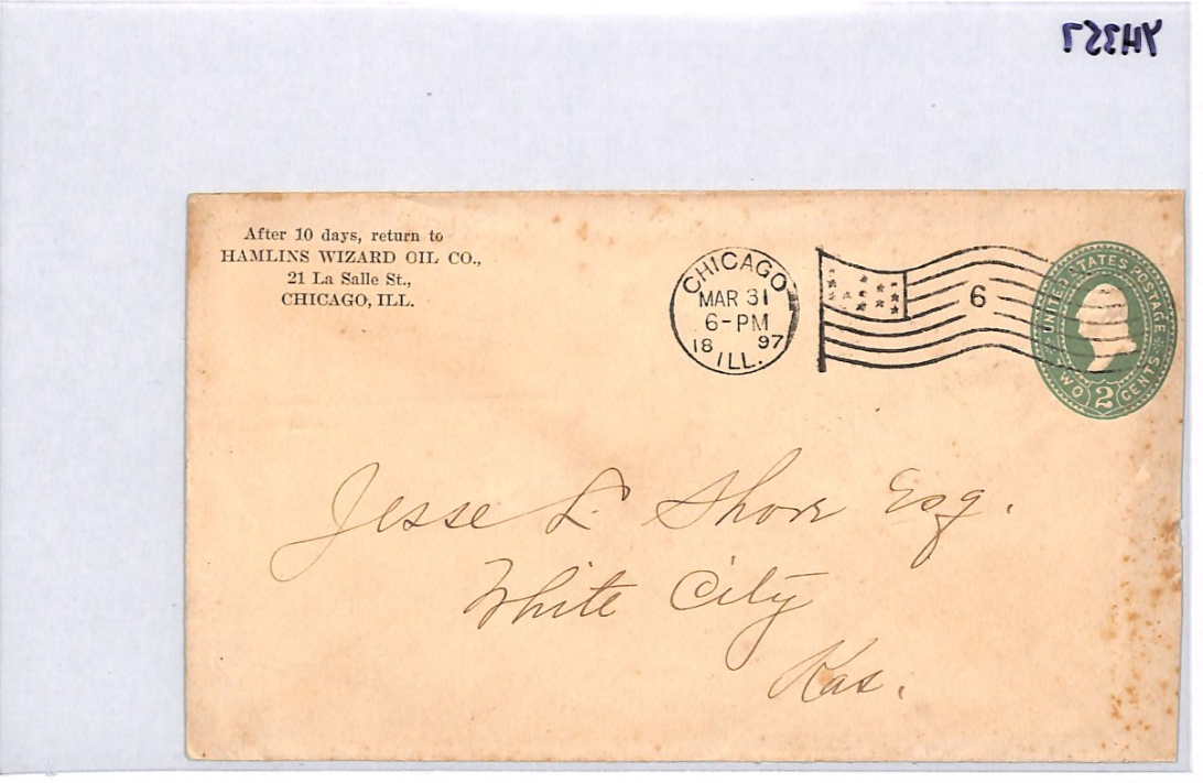 USA ELEPHANT Illustrated 1897 Cover *Hamlin Wizard Oil* Advert Stationery YH357 - Image 11