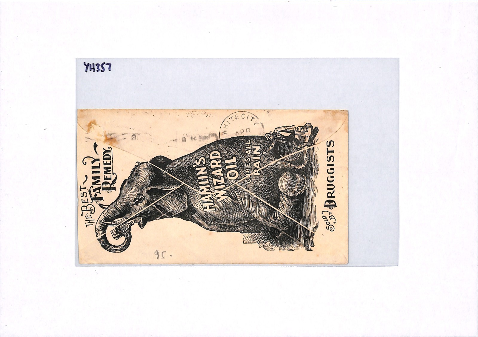 USA ELEPHANT Illustrated 1897 Cover *Hamlin Wizard Oil* Advert Stationery YH357 - Image 12
