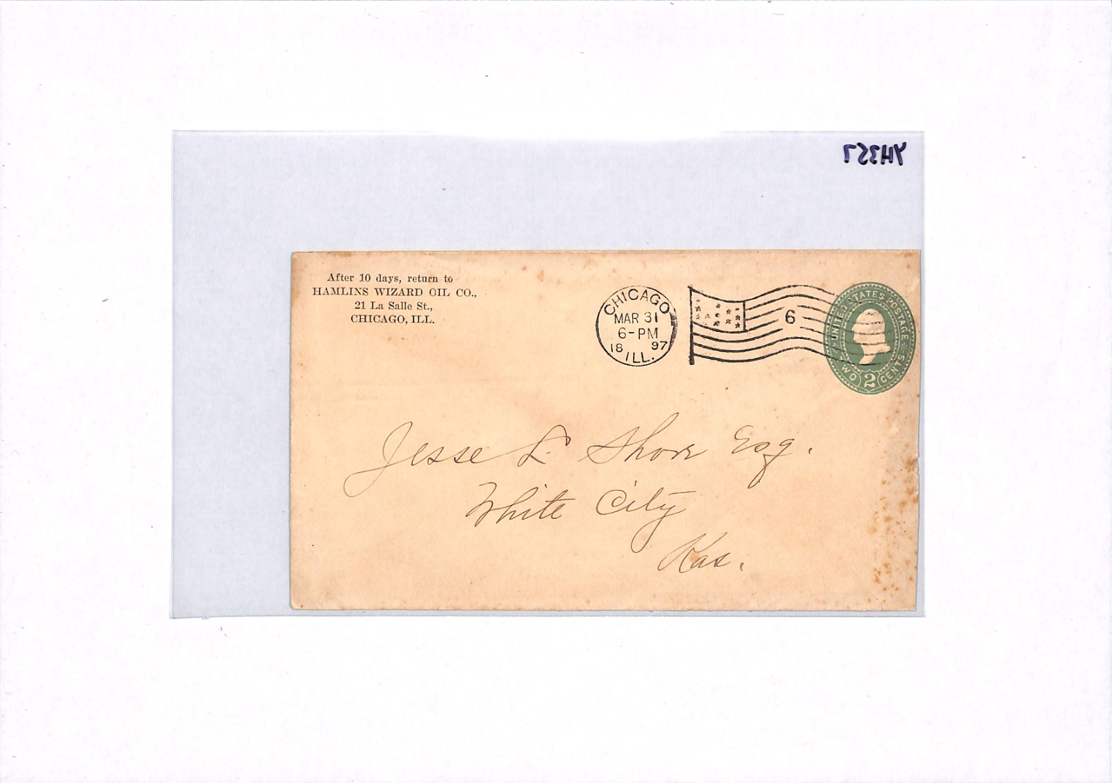 USA ELEPHANT Illustrated 1897 Cover *Hamlin Wizard Oil* Advert Stationery YH357 - Image 13