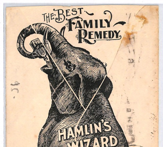 USA ELEPHANT Illustrated 1897 Cover *Hamlin Wizard Oil* Advert Stationery YH357 - Image 6