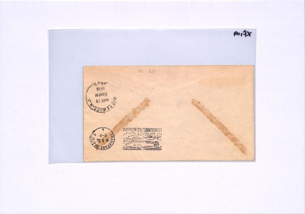 USA HINDENBURG ZEPPELIN Air *ILLUSTRATED*Cover FIRST FLIGHT 1936 Frankfurt XF109 - Image 9