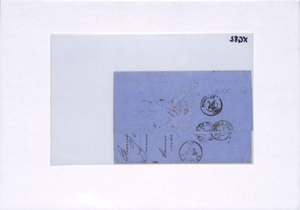 USA Maritime Cover 1864 SWITZERLAND Chaux-de-Fonds CANADA STEAMER CUNARD NY XG82 - Image 7