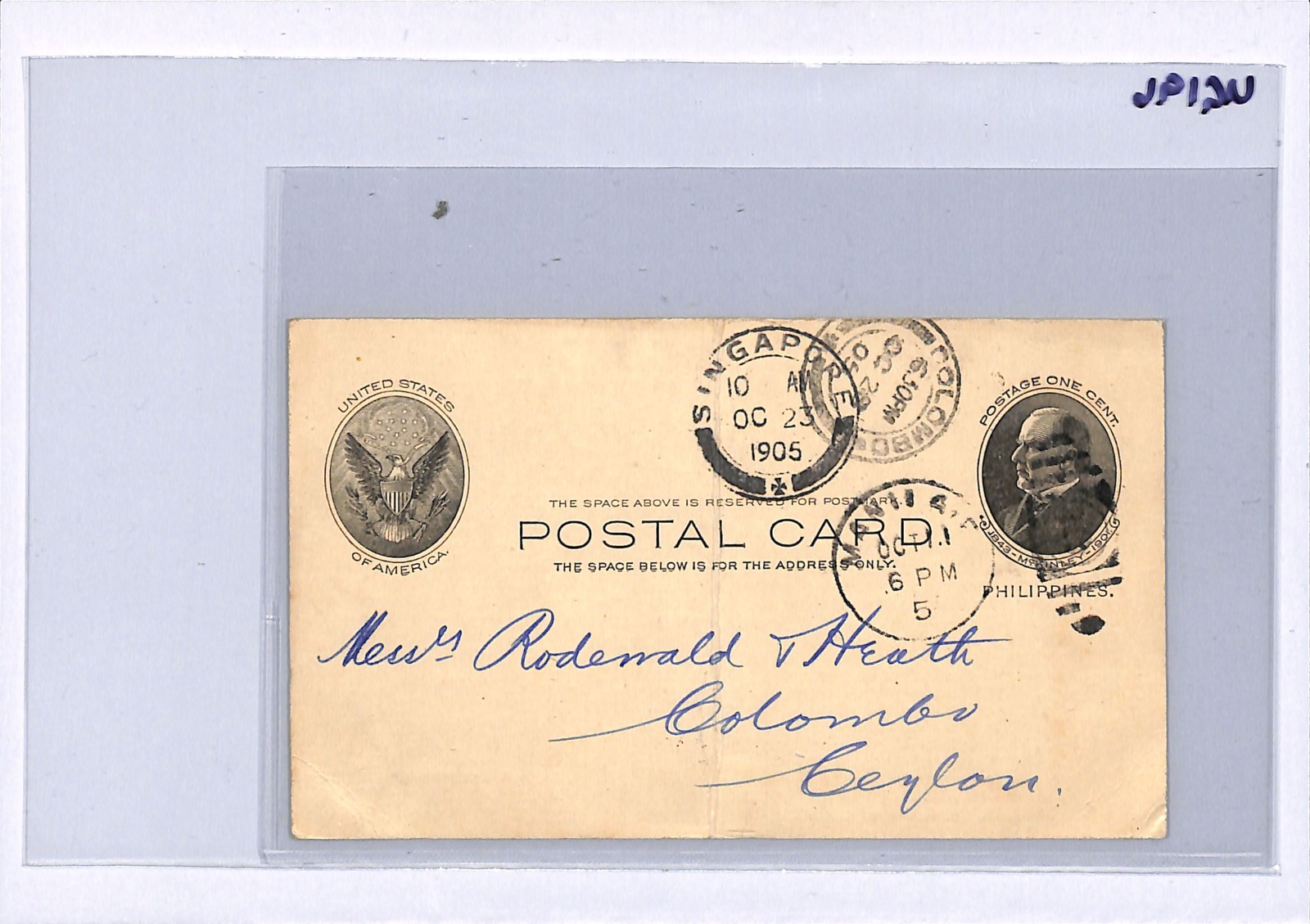 USA PHILIPPINES Advert Card TELEGRAPH CABLING Manila CEYLON Singapore 1905 UG196 - Image 6