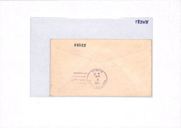 USA POLAR Cover ALASKA DOG TEAM POST Mountain Village 1946 Fortuna Ledge XU287 - Image 5