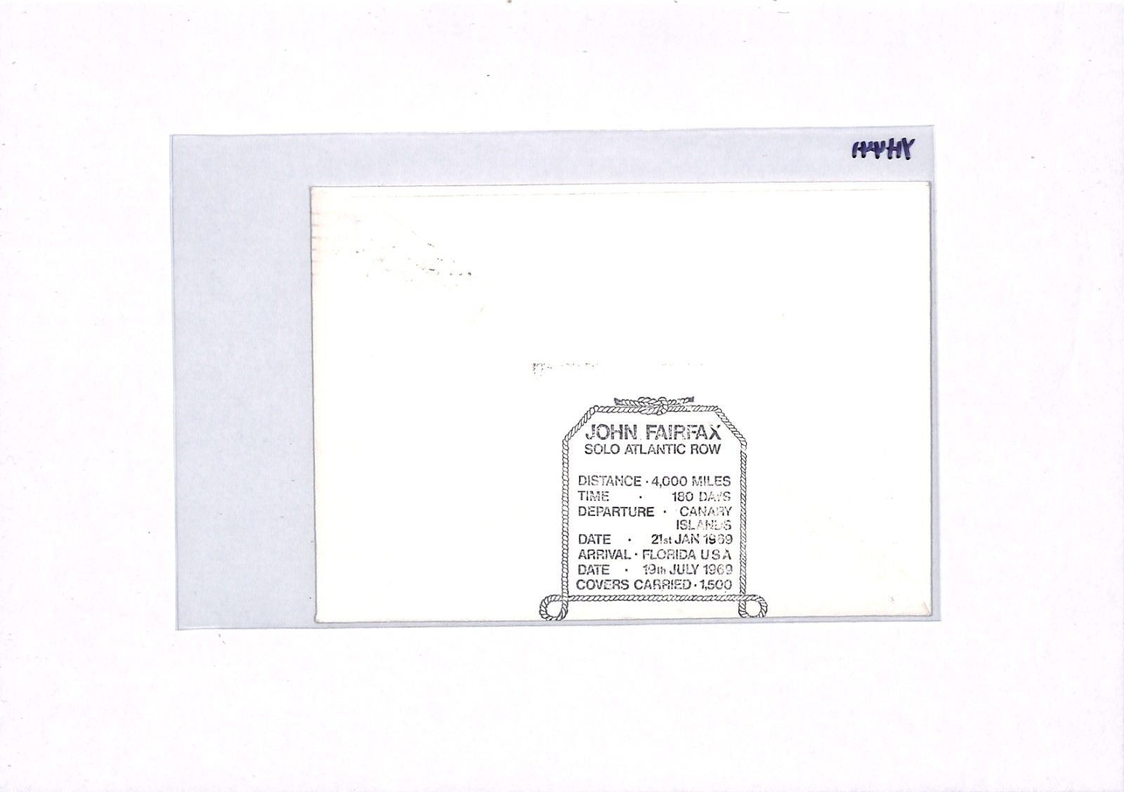 USA Solo TRANSATLANTIC ROWING *John Fairfax* SIGNED Cover 1969 London YH441 - Image 13