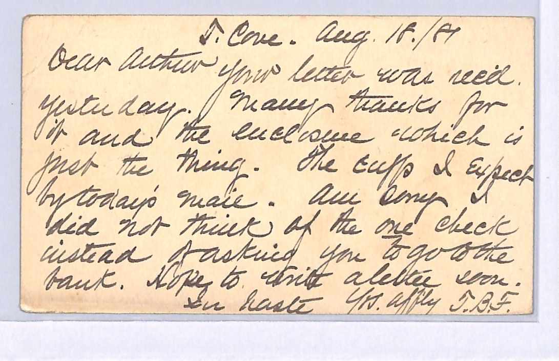USA Stationery 1c Card *TOMKINS COVE* NY Violet RUBBER CDS 1881 New York UG194 - Image 4