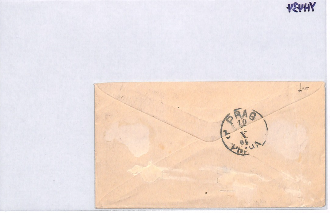 USA TRANSATLANTIC Cover 6c COLUMBIAN Stamp New York 1894 Prague Austria YH434 - Image 15