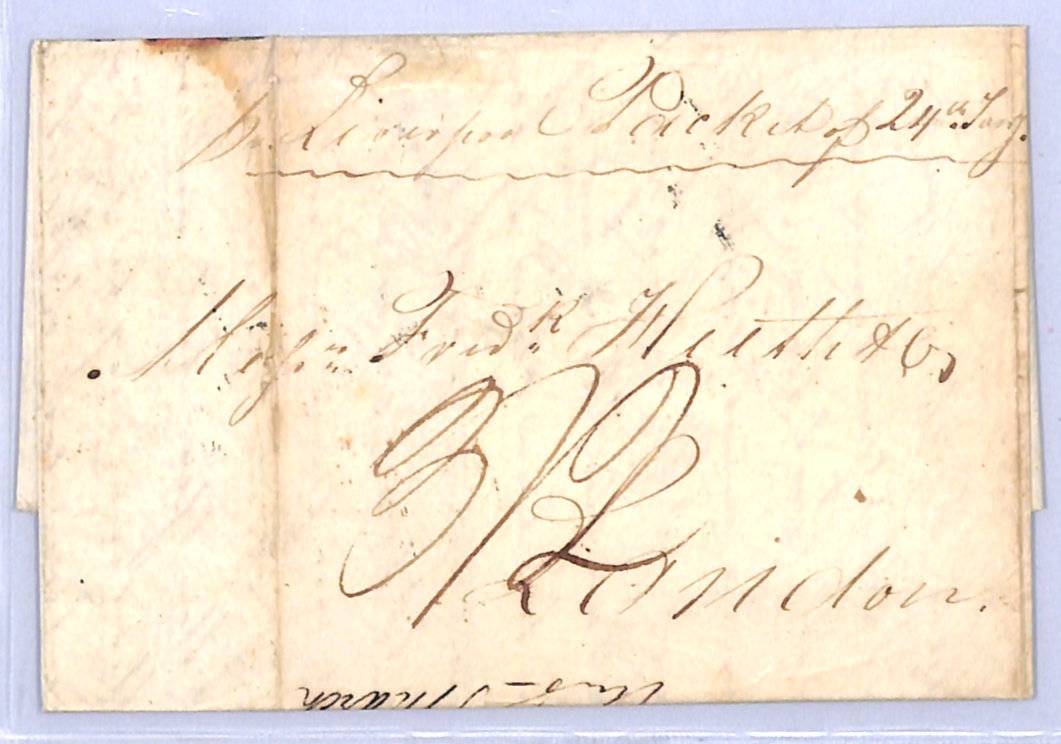 USA TRANSATLANTIC Cover FORWARDED *DUCKWIT NY* Oval FAC Baltimore? London WO49 - Image 4