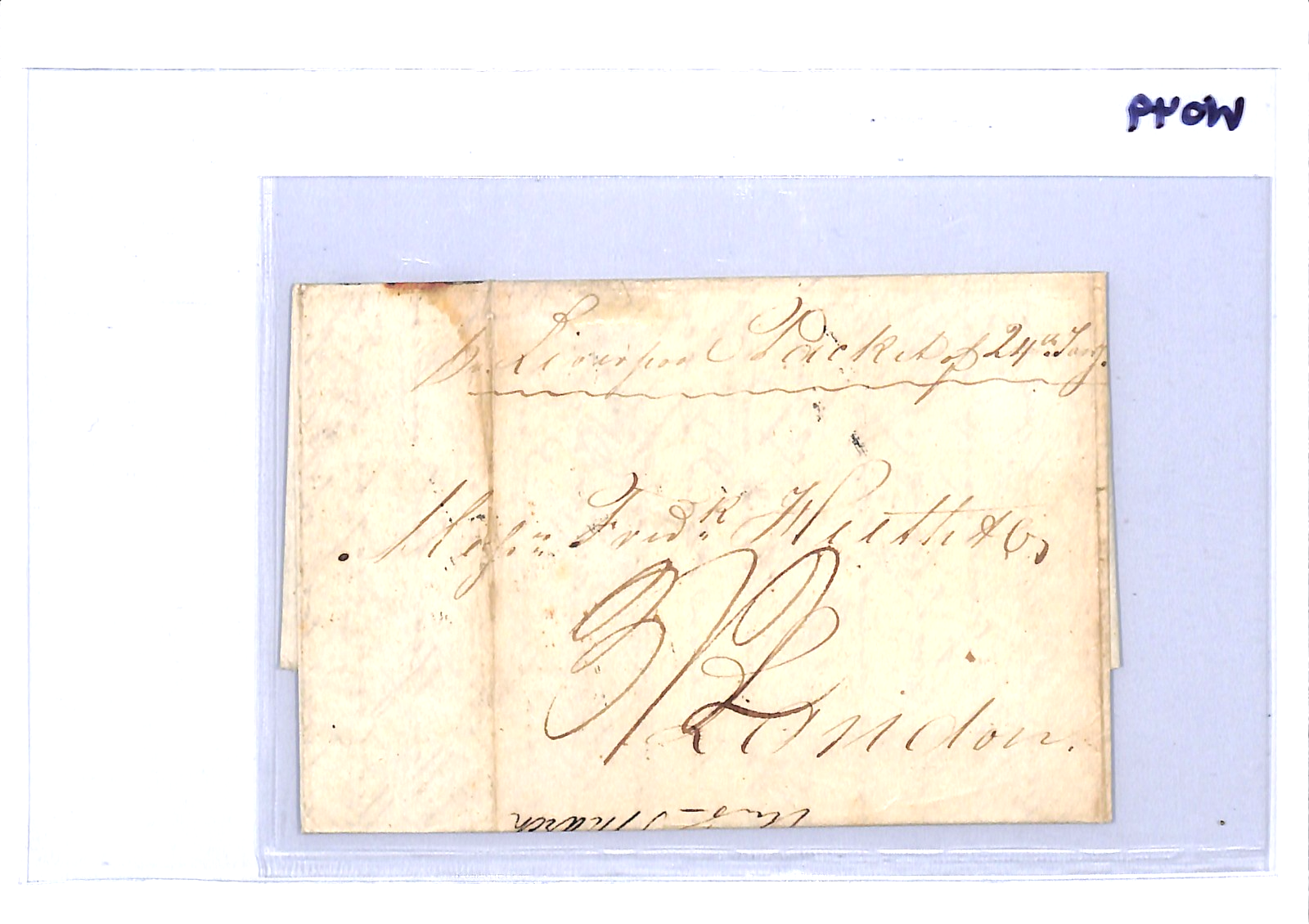 USA TRANSATLANTIC Cover FORWARDED *DUCKWIT NY* Oval FAC Baltimore? London WO49 - Image 6