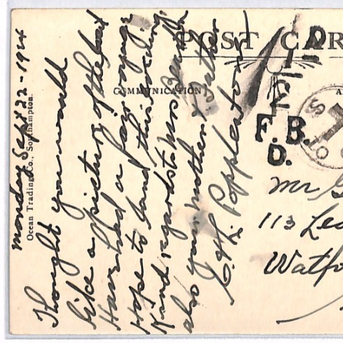 USA TRANSATLANTIC Ship Postcard SEA POST OFFICE *TAXE* Mark 1924 PAQUEBOT YH439 - Image 11