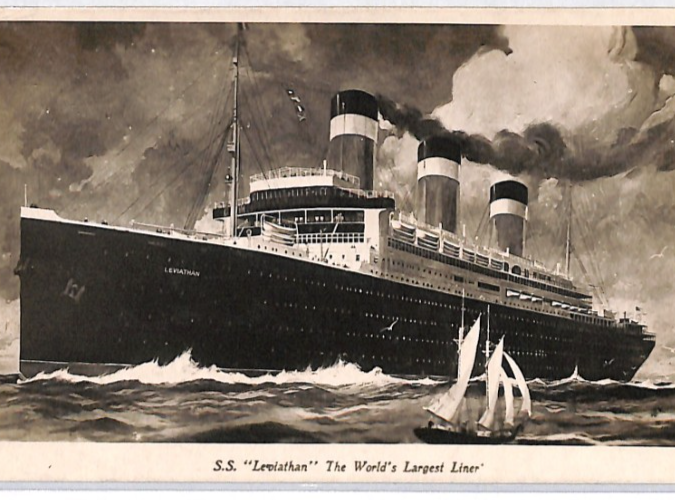 USA TRANSATLANTIC Ship Postcard SEA POST OFFICE *TAXE* Mark 1924 PAQUEBOT YH439 - Image 12