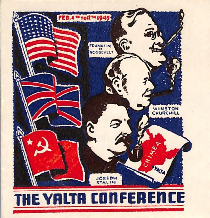 USA WW2 Cover *YALTA CONFERENCE* FDR/CHURCHILL/STALIN Roosevelt NY Cancel WE421 - Image 3