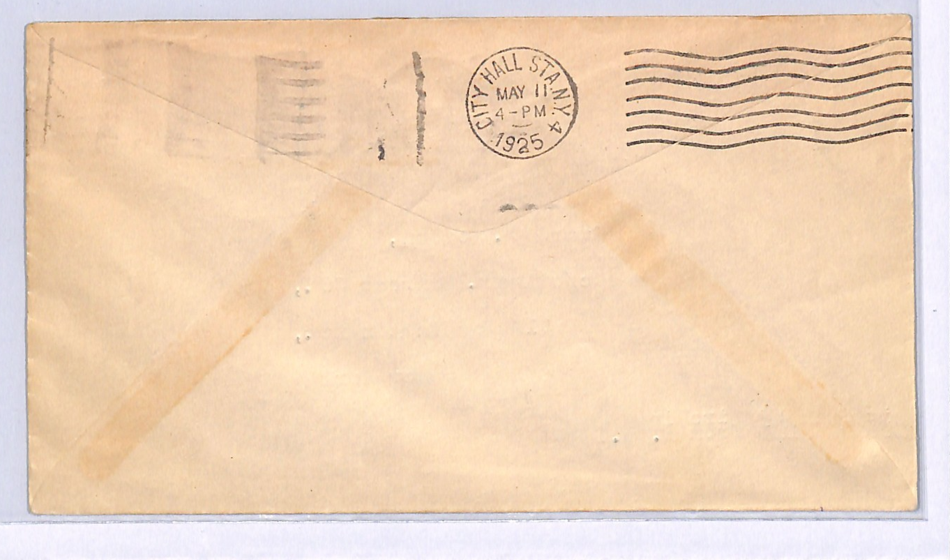 USA (ZEPPELIN) AIRSHIP *Los Angeles* Air Mail Cover PUERTO RICO 1925 NYC UG159 - Image 3