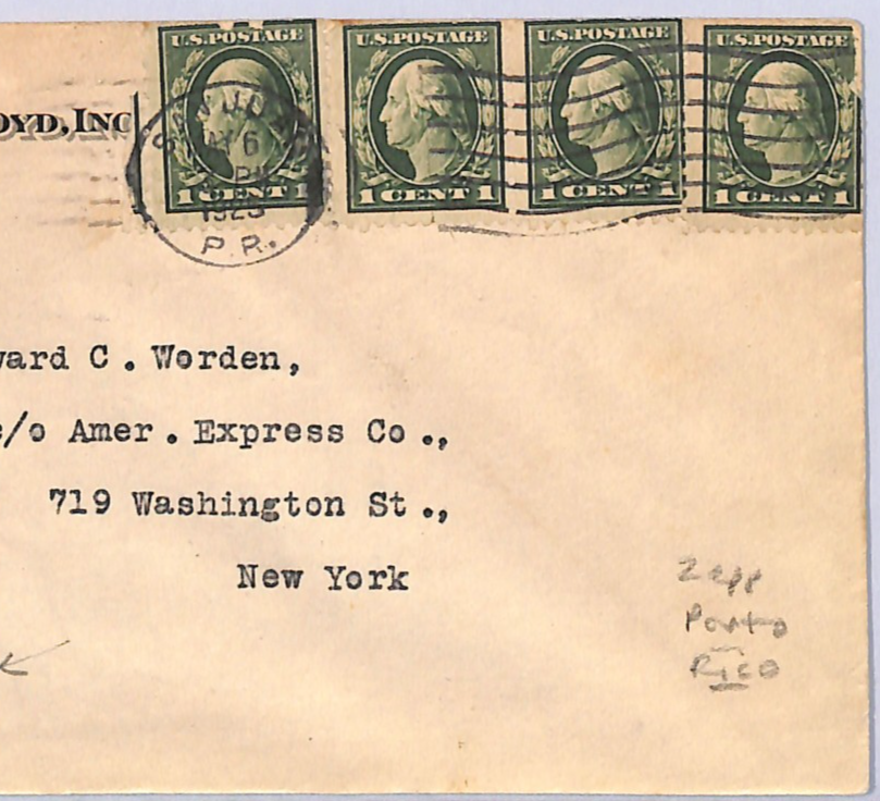 USA (ZEPPELIN) AIRSHIP *Los Angeles* Air Mail Cover PUERTO RICO 1925 NYC UG159 - Image 4