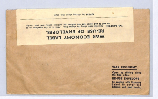 WEST AFRICA GB WW2 Official Cover *ARMY SIGNALS/AHQ* 1943 CDS Economy Label XK30 - Image 4