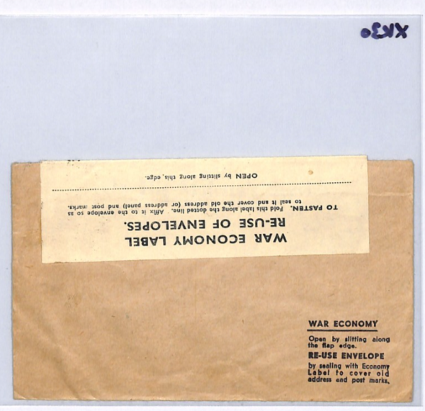WEST AFRICA GB WW2 Official Cover *ARMY SIGNALS/AHQ* 1943 CDS Economy Label XK30 - Image 6