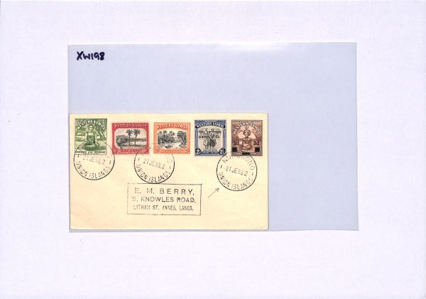 WESTERN SAMOA USED TOKELAU Cover UNION ISLANDS *Nukunonu* 1948 CDS Lancs XW198 - Image 5