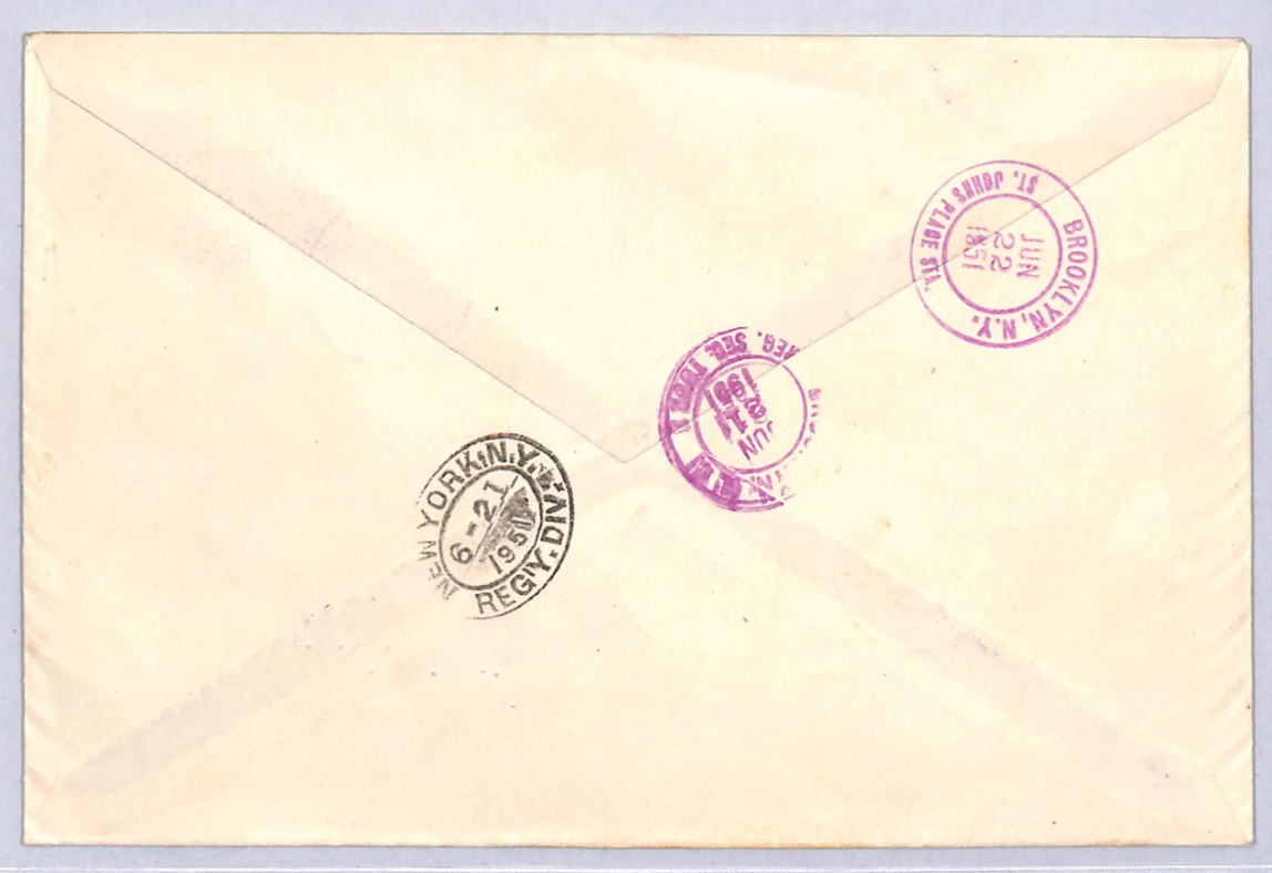 YUGOSLAVIA 1951 FDC Air Mail 100d Grey HIGH VALUE Zagreb Croatia Reg Cover YW469 - Image 4