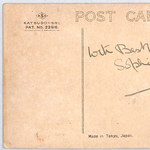 ZEPPELIN Art Postcard HAND-PAINTED Japan Tokyo Unused {samwells-covers}PZ66 - Image 5