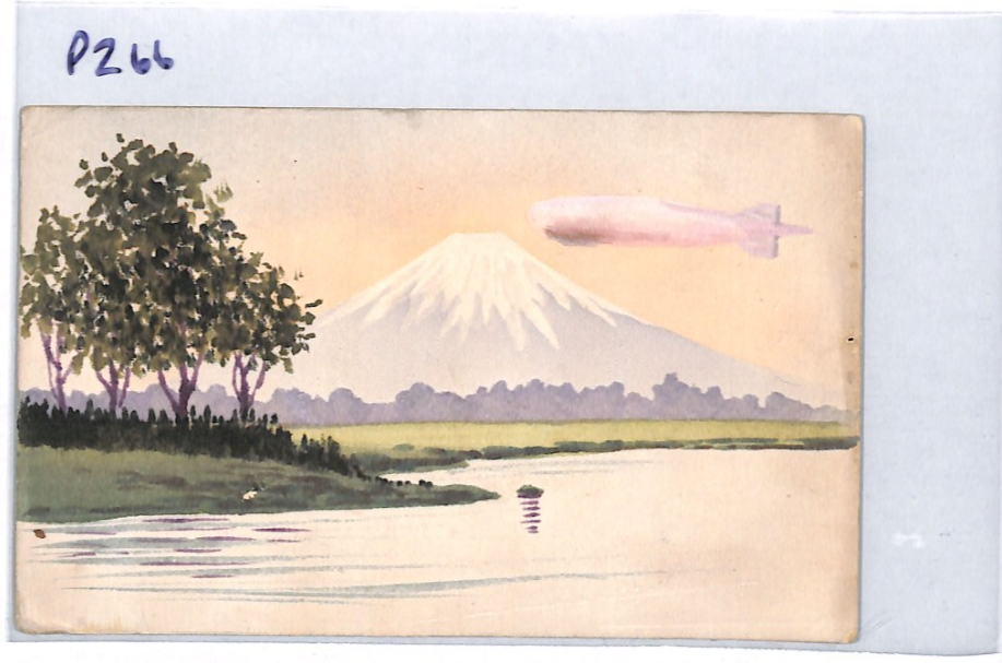 ZEPPELIN Art Postcard HAND-PAINTED Japan Tokyo Unused {samwells-covers}PZ66 - Image 10
