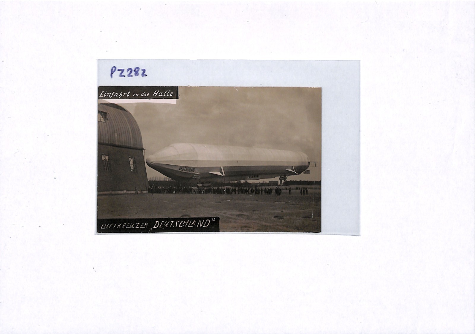 ZEPPELIN *Deutschland* (LZ.8) Hangar Postcard REAL PHOTO Germany Unused PZ282 - Image 12