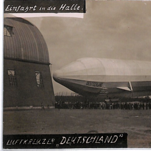 ZEPPELIN *Deutschland* (LZ.8) Hangar Postcard REAL PHOTO Germany Unused PZ282 - Image 4