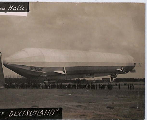 ZEPPELIN *Deutschland* (LZ.8) Hangar Postcard REAL PHOTO Germany Unused PZ282 - Image 6