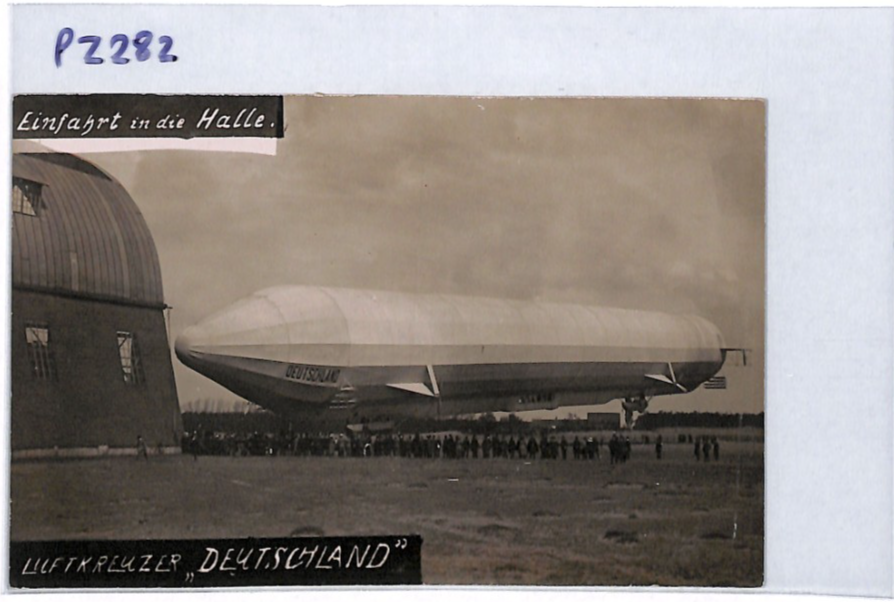 ZEPPELIN *Deutschland* (LZ.8) Hangar Postcard REAL PHOTO Germany Unused PZ282 - Image 10