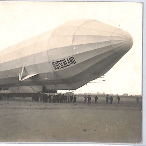 ZEPPELIN *Deutschland* (LZ.8) Hangar Postcard REAL PHOTO Germany Unused PZ285 - Image 4