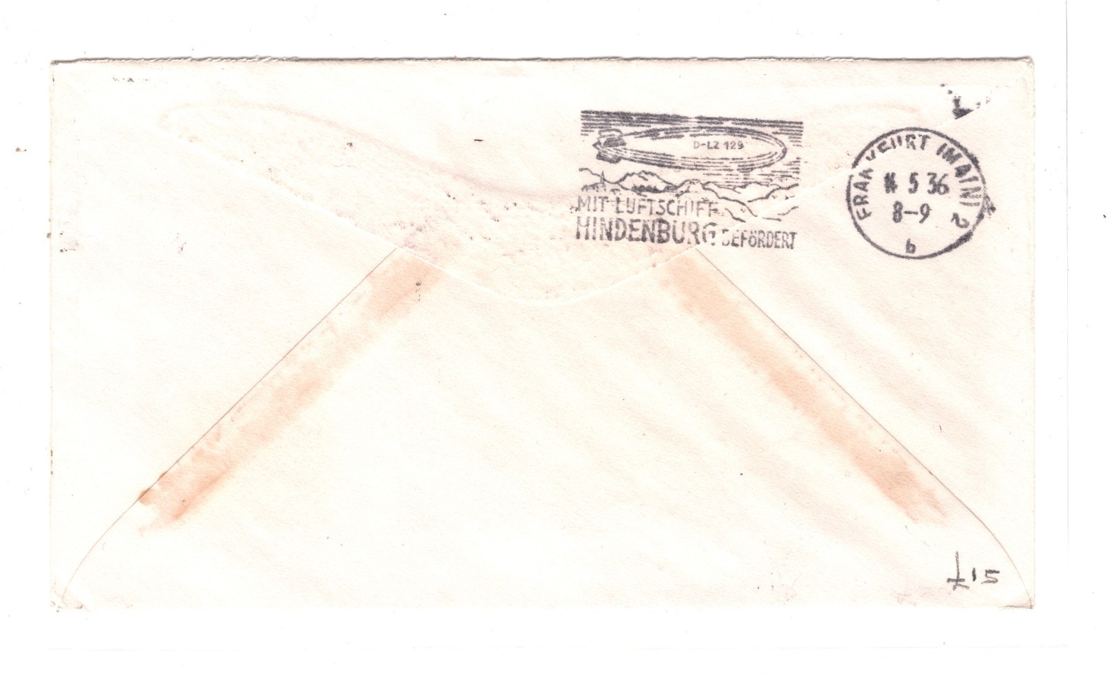 ZEPPELIN *HINDENBURG* USA Air 1936 FLIGHT Cover Super *IMPERF* Franking KZ392 - Image 4