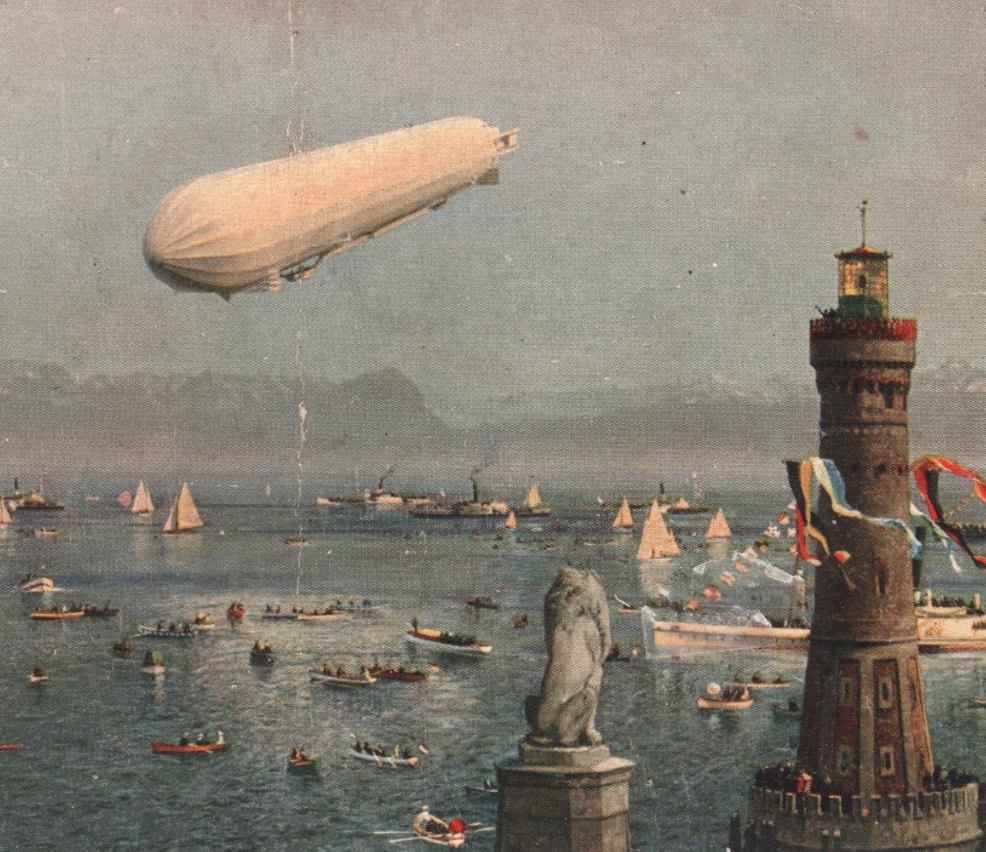 ZEPPELIN *Hansa* (LZ.13) Air Mail Postcard BORDSTEMPEL Oval 1912 Luftpost KZ13 - Image 15