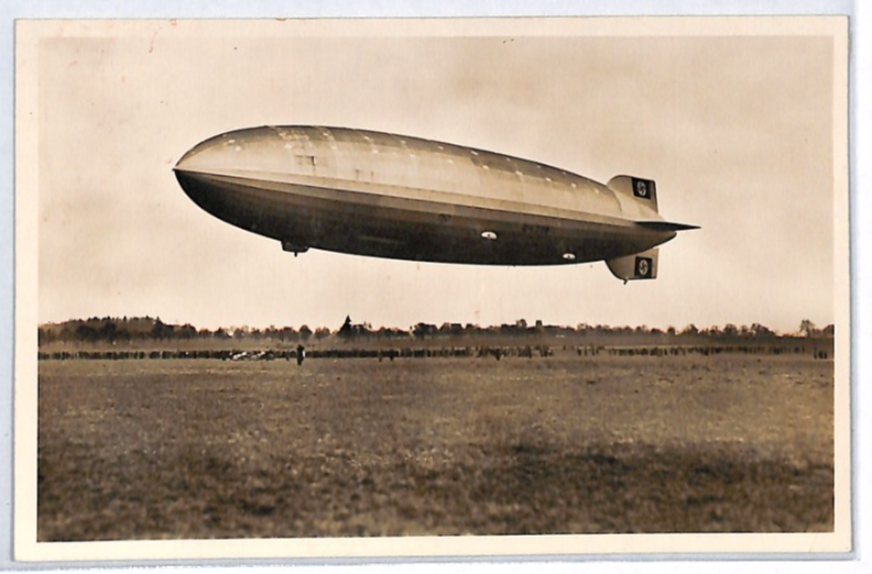 ZEPPELIN *Hindenburg* (LZ.129) Card 6pf HINDENBURG STAMP *Red Cachet* CTO PZ202 - Image 4