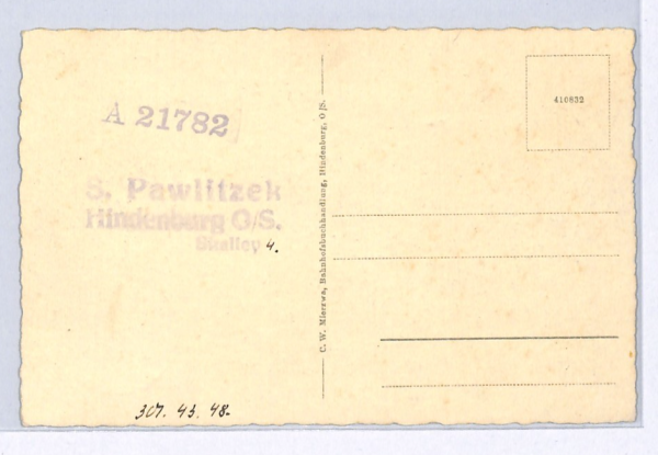 ZEPPELIN LZ.127 Postcard *Hindenburg* (Zabrze Poland) 1932 VIEW-SIDE Stamp WZ10 - Image 4