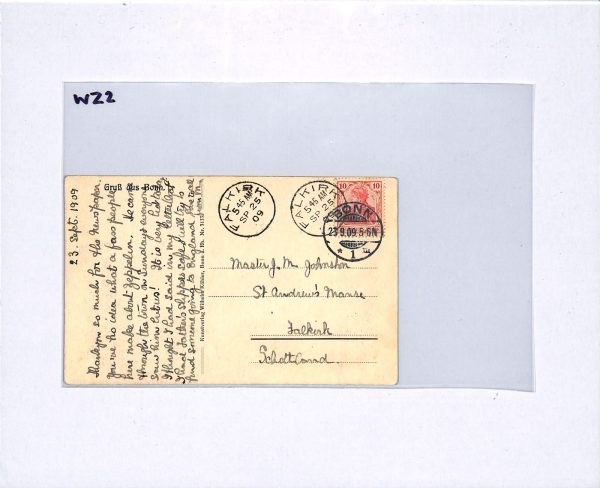 ZEPPELIN Postcard Bonn 1909 CDS *WHAT A FUSS!* Falkirk ENGLISH MESSAGE WZ2 - Image 7