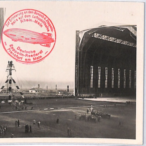 ZEPPELIN-REEDEREI Cachet VIEW-SIDE Postcard *Hindenburg* Frankfurt Germany PZ232 - Image 7