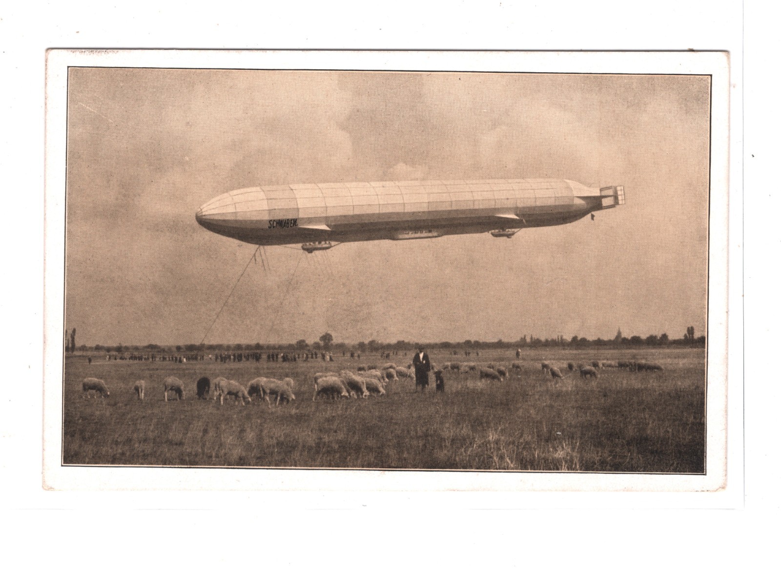 ZEPPELIN *SCHWABEN* (LZ.10) Postcard Superb DEUTSCHE LUFTSCHIFFART Cachet KZ505 - Image 4