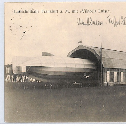 ZEPPELIN *Viktoria Luise* (LZ.11) Postcard Hangar FRANKFURT CACHET Germany PZ114 - Image 6