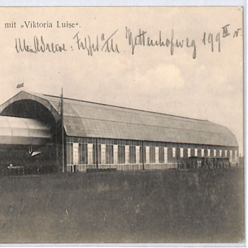 ZEPPELIN *Viktoria Luise* (LZ.11) Postcard Hangar FRANKFURT CACHET Germany PZ114 - Image 8