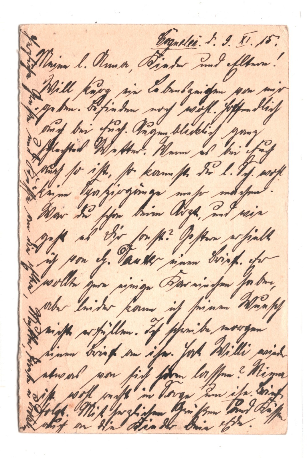 ZEPPELIN WW1 Card *MARINE LUFTSCHIFF* Abt Military Unit Cachet 1915 Namur KZ22 - Image 6