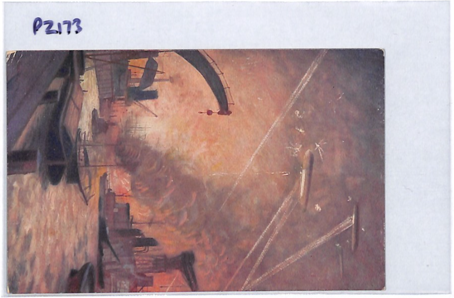 ZEPPELIN WW1 PROPAGANDA ART Postcard 10pf *CHARITY* Wannsee 1916 Germany PZ173 - Image 11