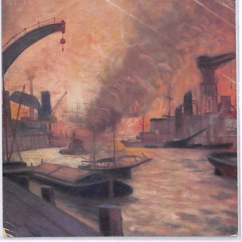 ZEPPELIN WW1 PROPAGANDA ART Postcard 10pf *CHARITY* Wannsee 1916 Germany PZ173 - Image 7