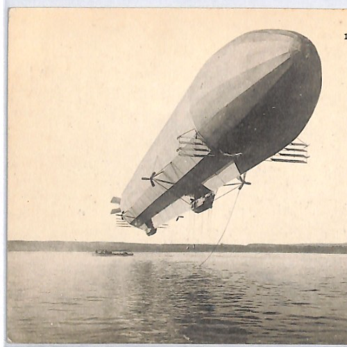 ZEPPELIN (Z1)(LZ.3) Postcard VIEW-SIDE FRANKING France 5c Sower {samwells}PZ272 - Image 7