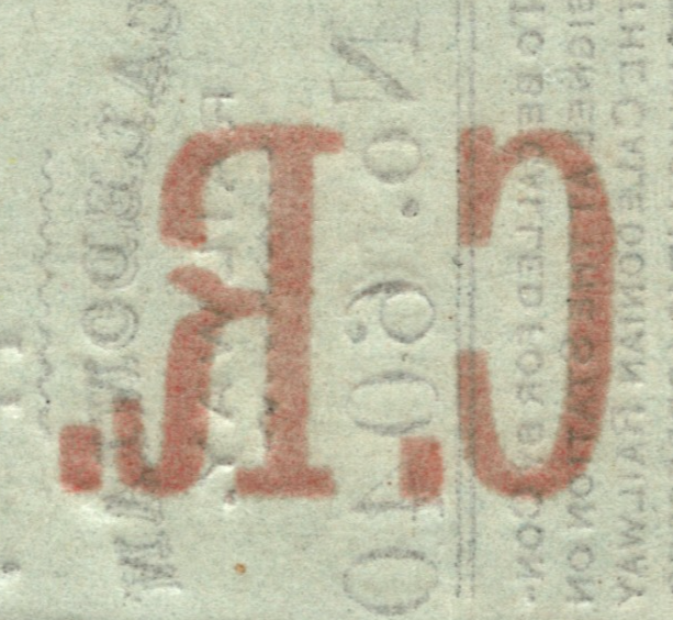 GB Scotland CALEDONIAN RAILWAY Newspaper Stamp BROKEN *R* CR VARIETY Mint YOW157 - Image 5